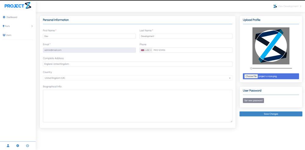 PZ Frontend Manager 4 Profile-Project Zealous
