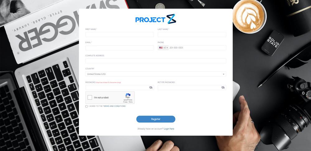 PZ Frontend Manager 17 Register-Project Zealous