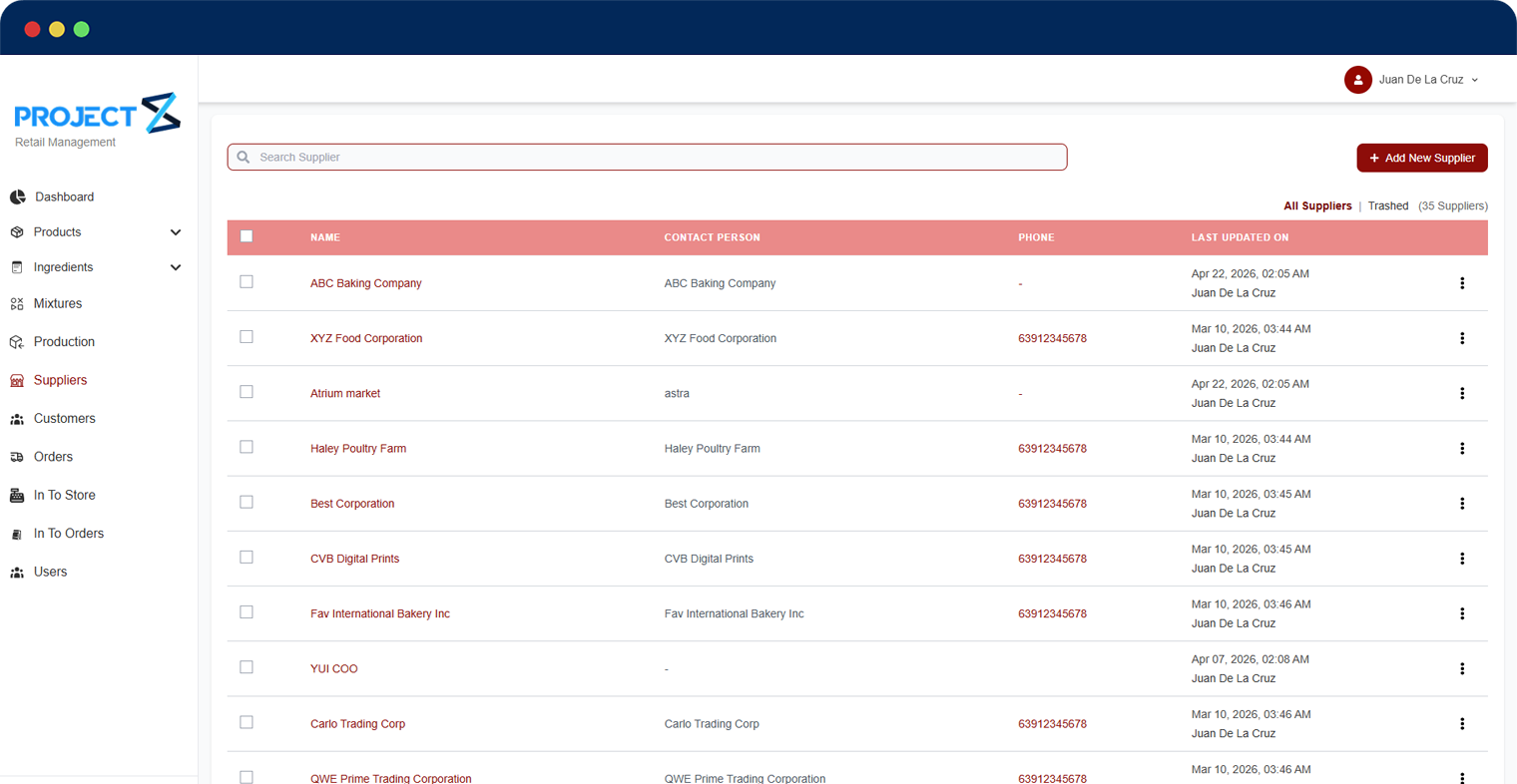 inventory suppliers